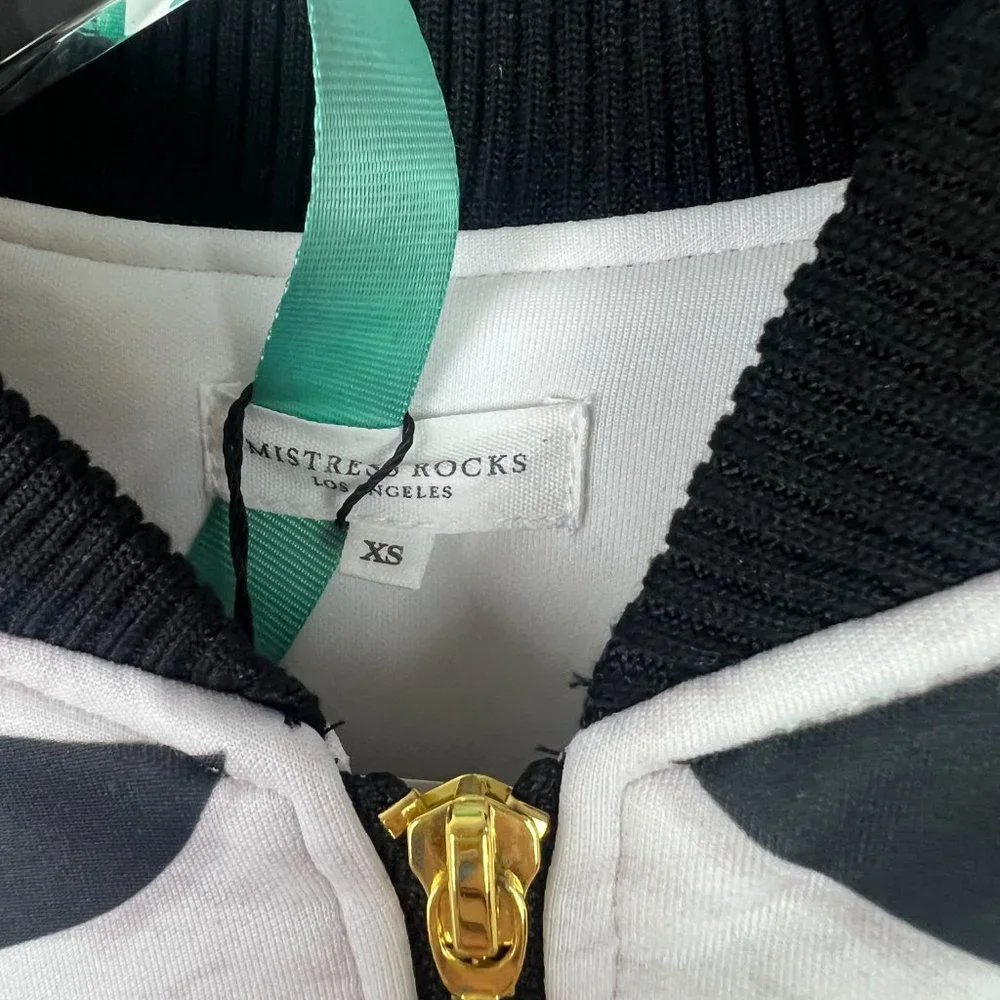 NWT Mistress Rocks Sugar High Cropped Bomber Jacket Size XS NEW - Picture 7 of 15